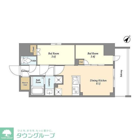 Augusta Residence 新小岩の物件間取画像